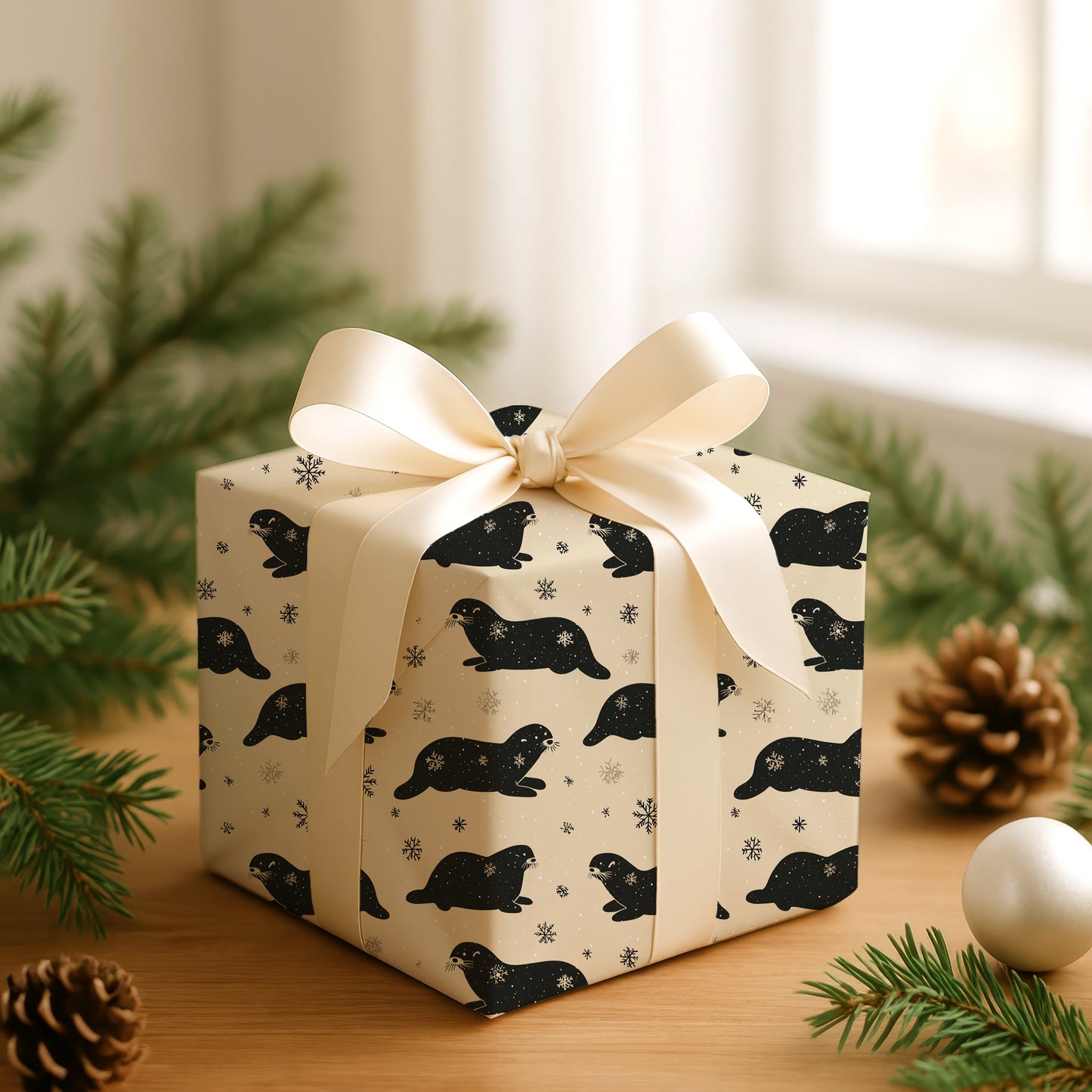 Seals Dancing Through Silent Snow