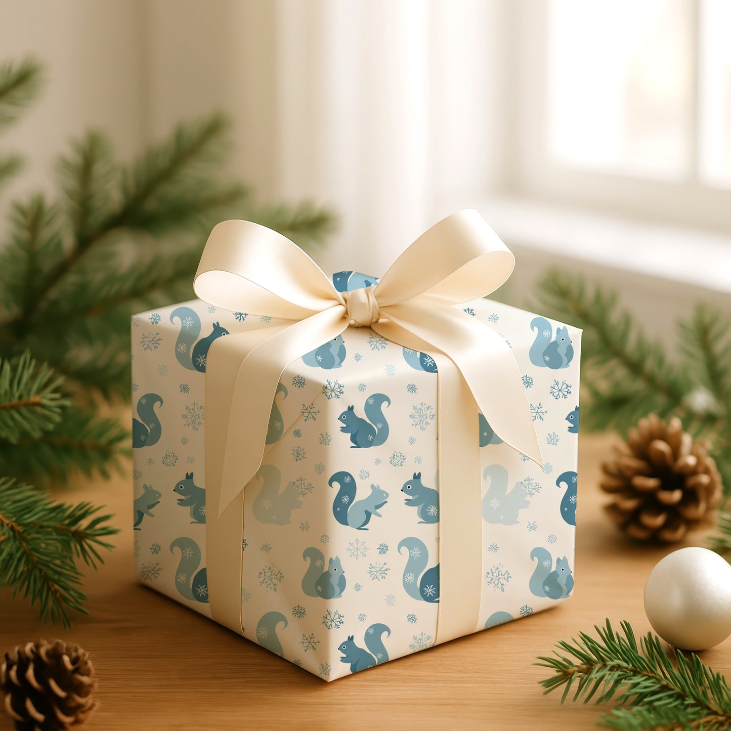 Winter's Playful Squirrel Symphony