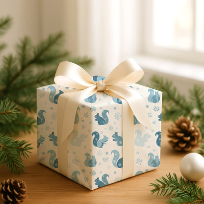 Winter's Playful Squirrel Symphony