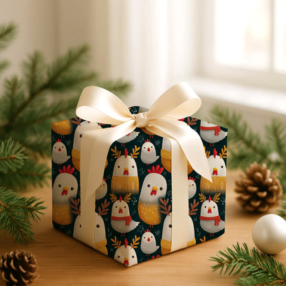 Cozy Chickens Wear Winter's Warmth