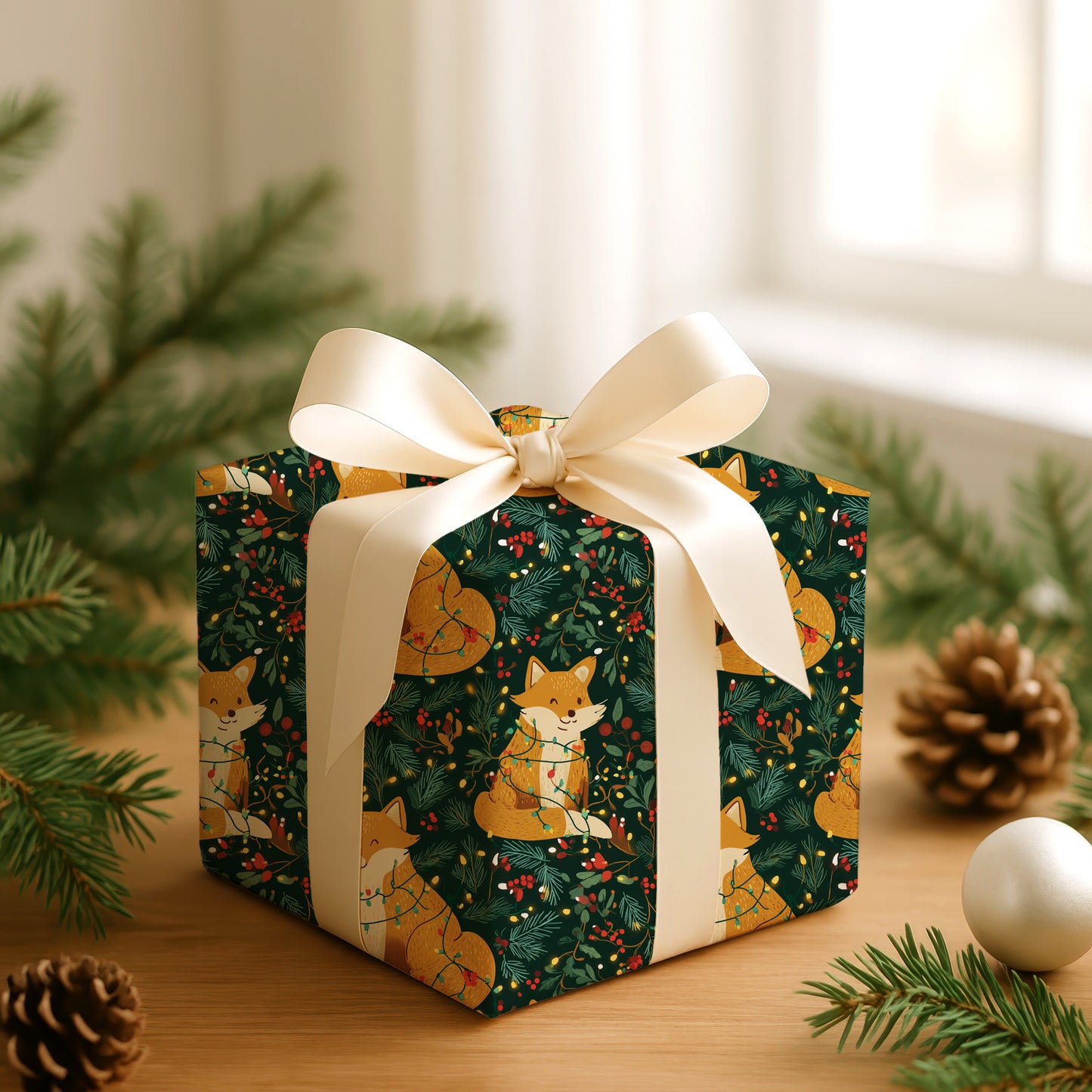 Foxes Dance In Winter's Glow