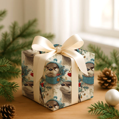 Winter's Cozy Otter Friends