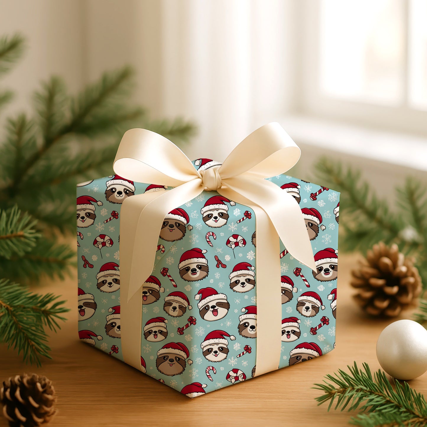 Sloth Claus Brings Holiday Cheer