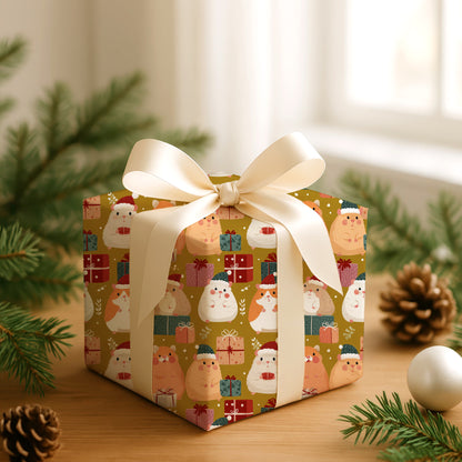 Jolly Hamsters Amid Twinkling Presents