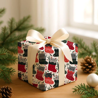 Cozy Cats Warm Christmas Stockings