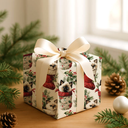 Kittens Tucked In Holiday Cheer