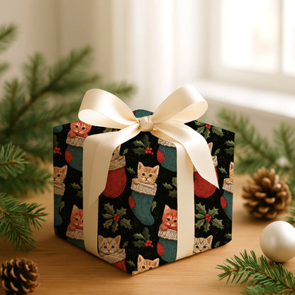 Kittens Nestled In Holiday Cheer