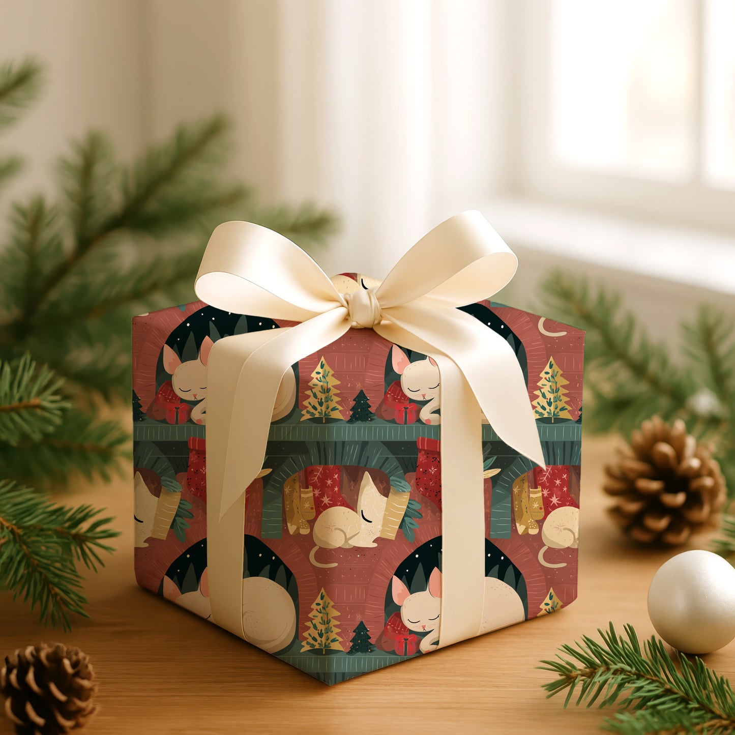 Cozy Cat Dreams Christmas Magic