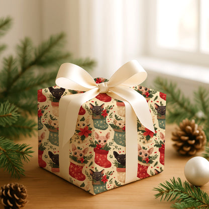 Mischievous Sphynx Among Holiday Cheer