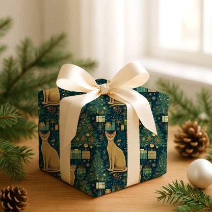 Feline Festivity Among Winter's Gifts