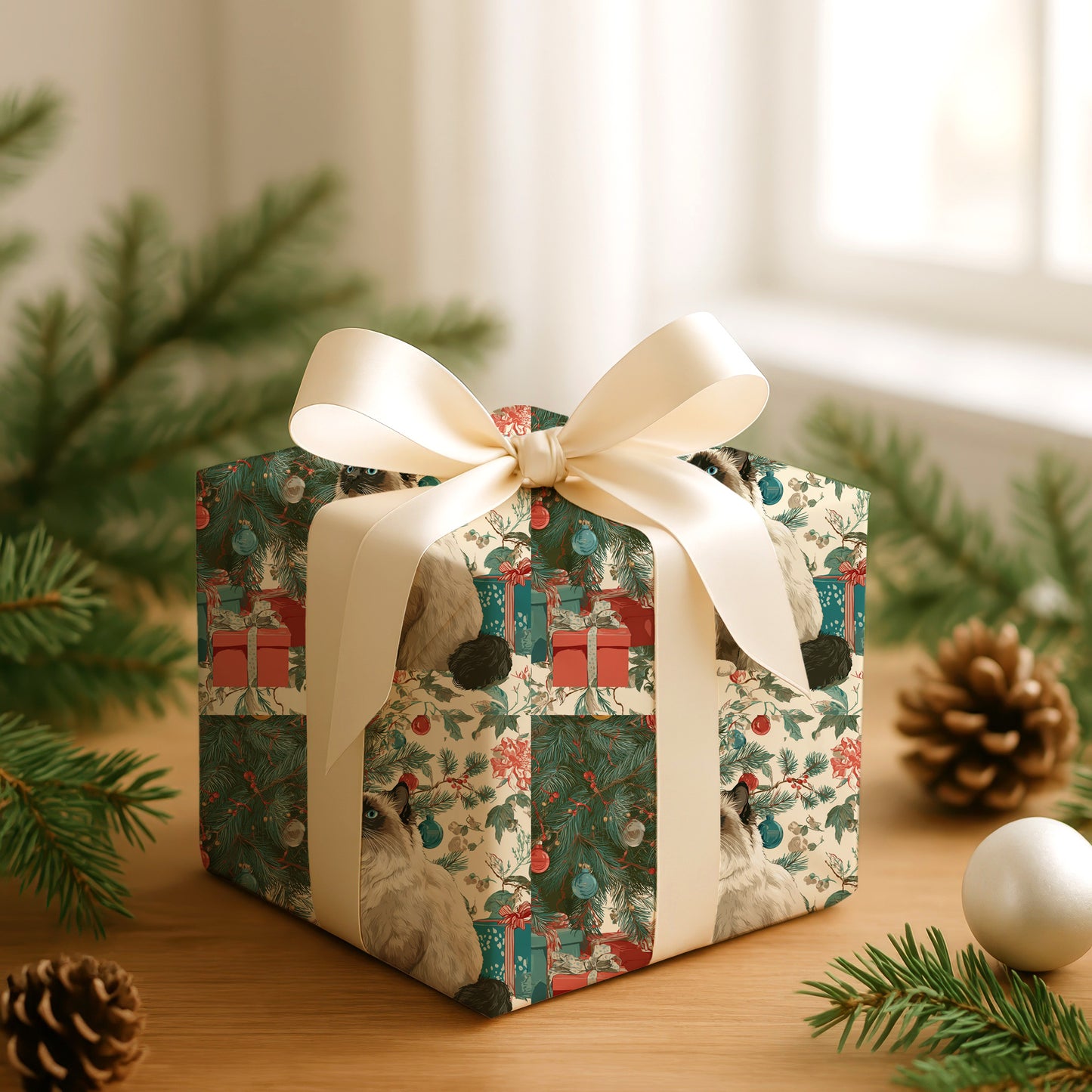 Ragdoll's Christmas Contemplation