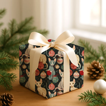 Curious Cats Unravel Christmas Cheer