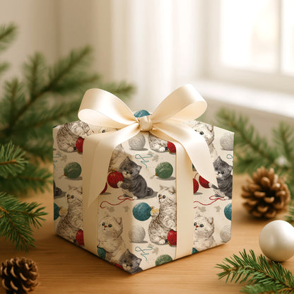 Playful Paws And Christmas Strings