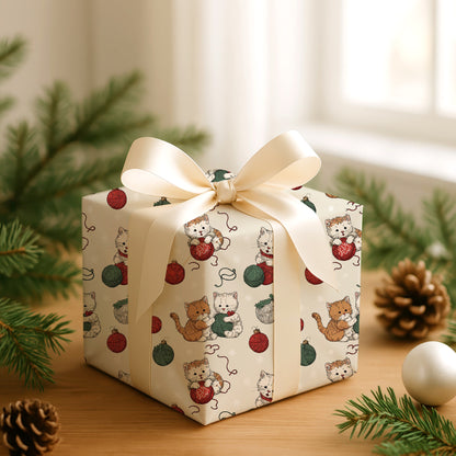 Playful Paws And Christmas Yarn