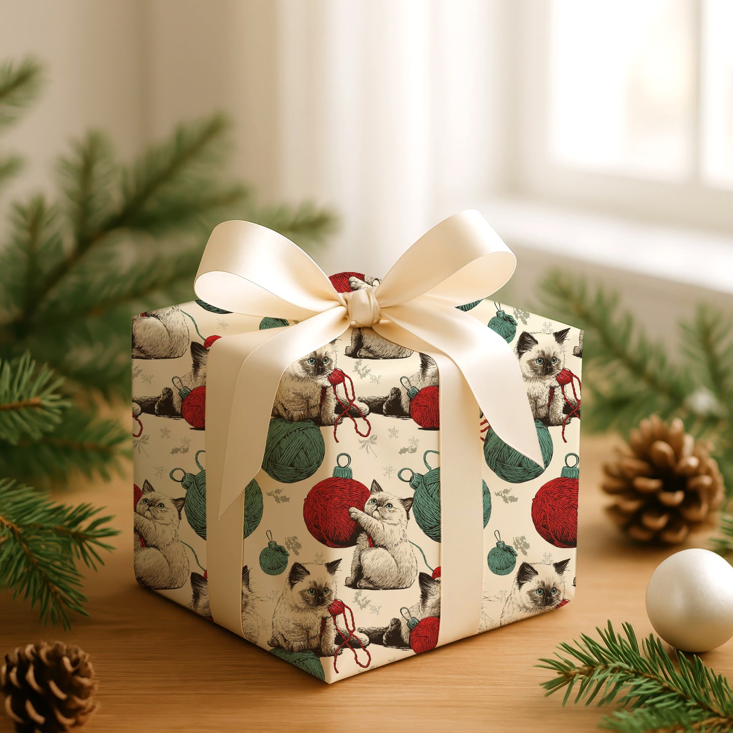 Festive Felines Unravel Christmas Cheer