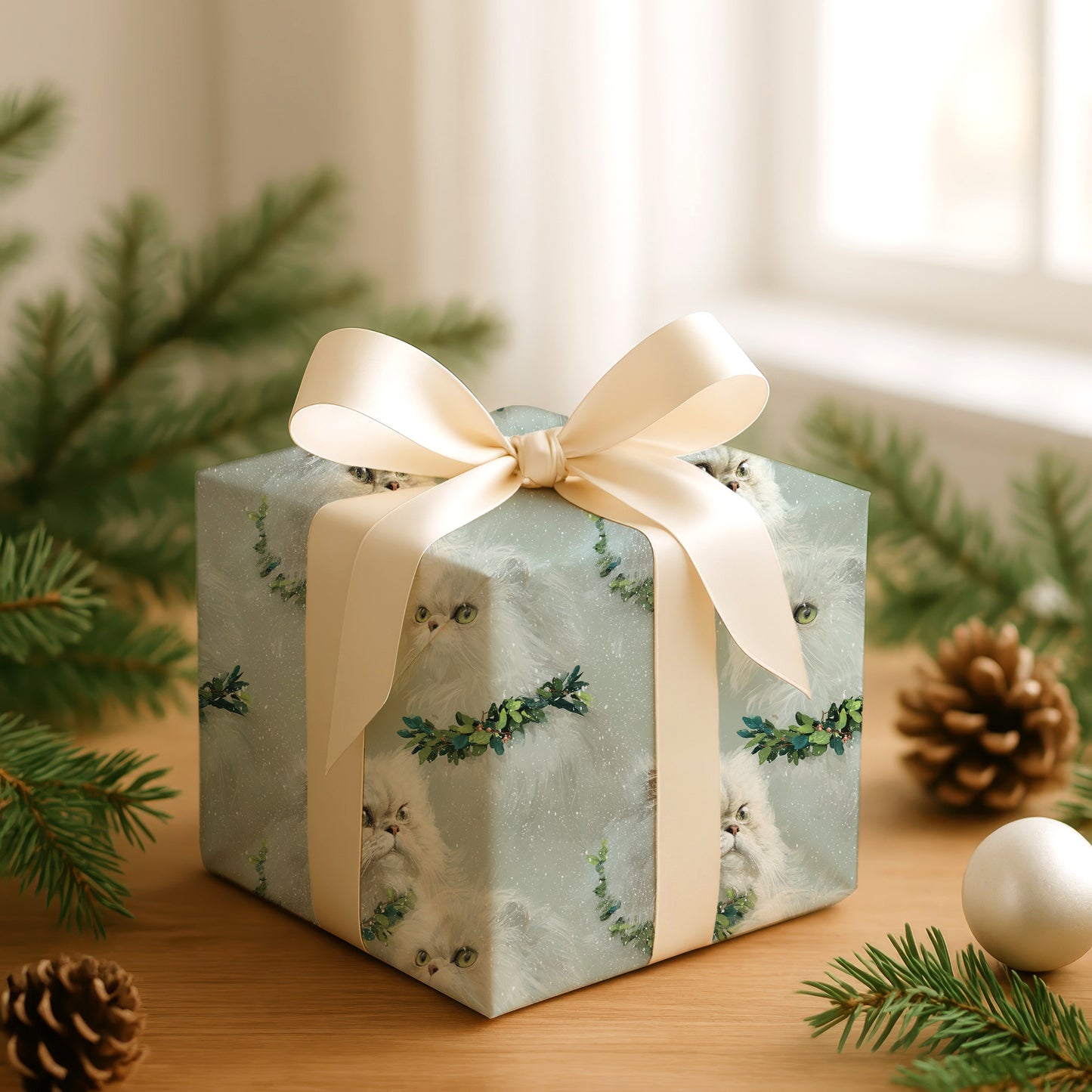 Snowflakes Dance With Feline Grace