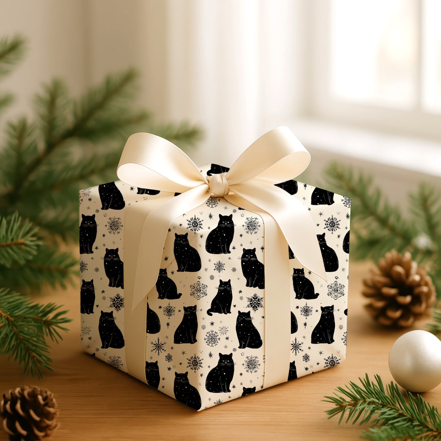 Black Cats Dancing Through Starlight