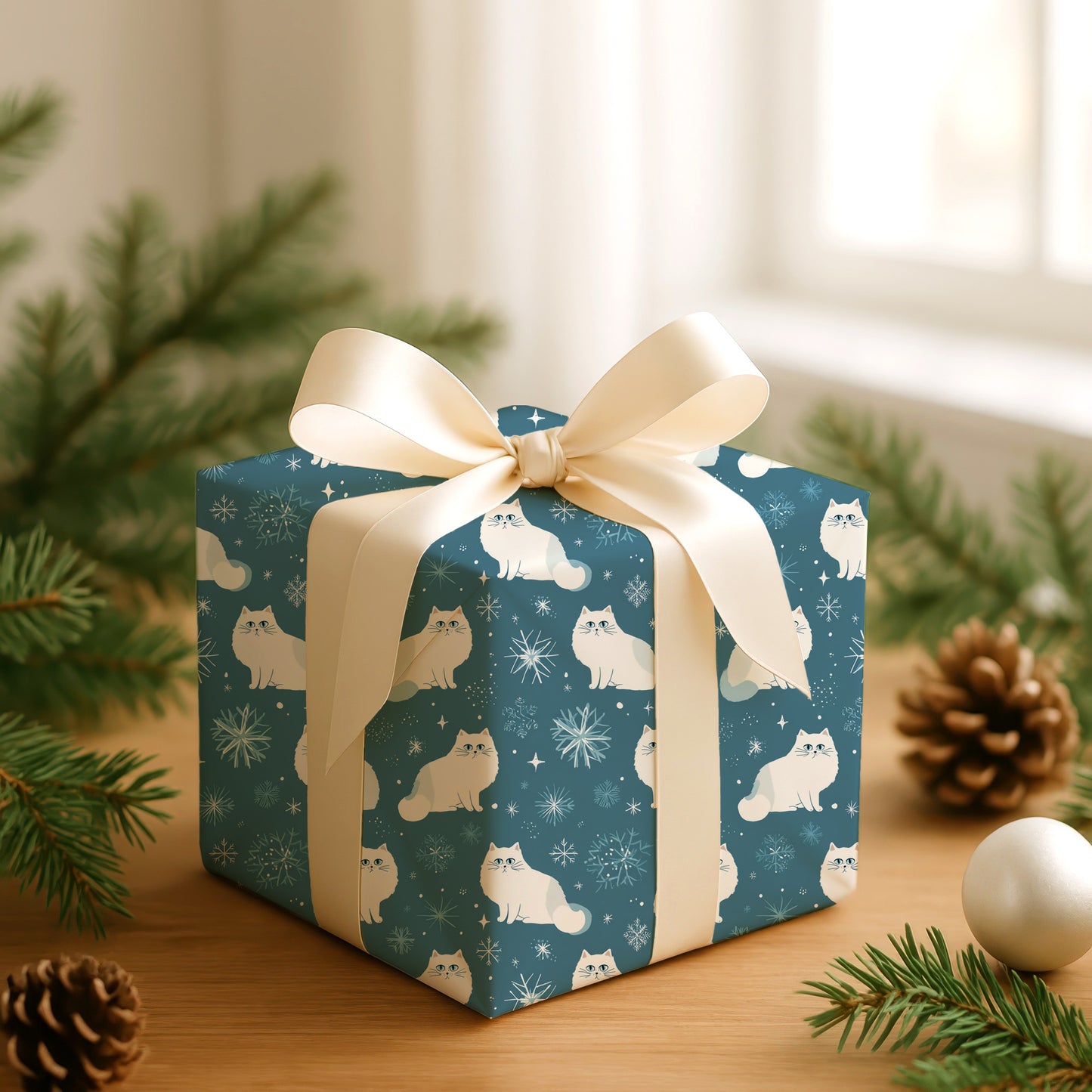 Soft Paws Dancing Through Frost