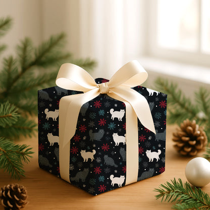 Winter's Playful Feline Dance