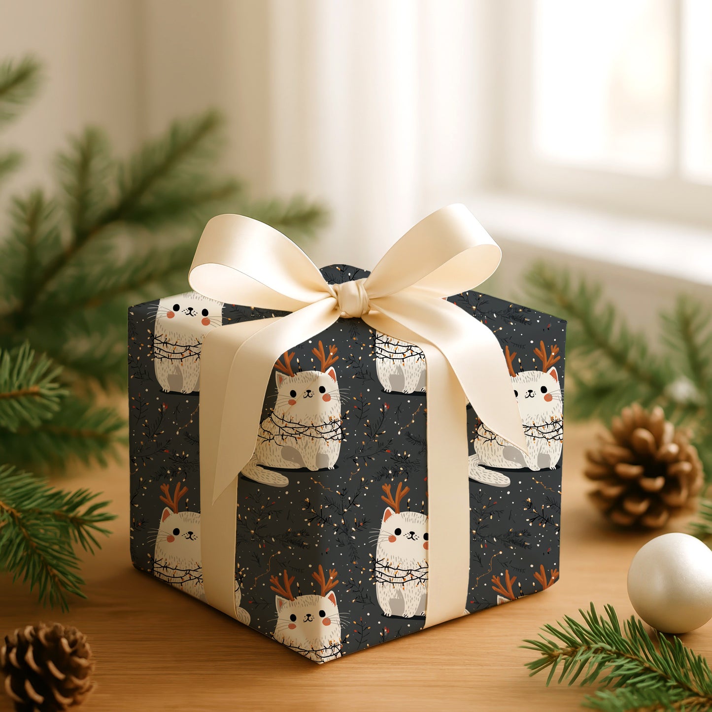 Reindeer Cats Glow With Winter's Magic