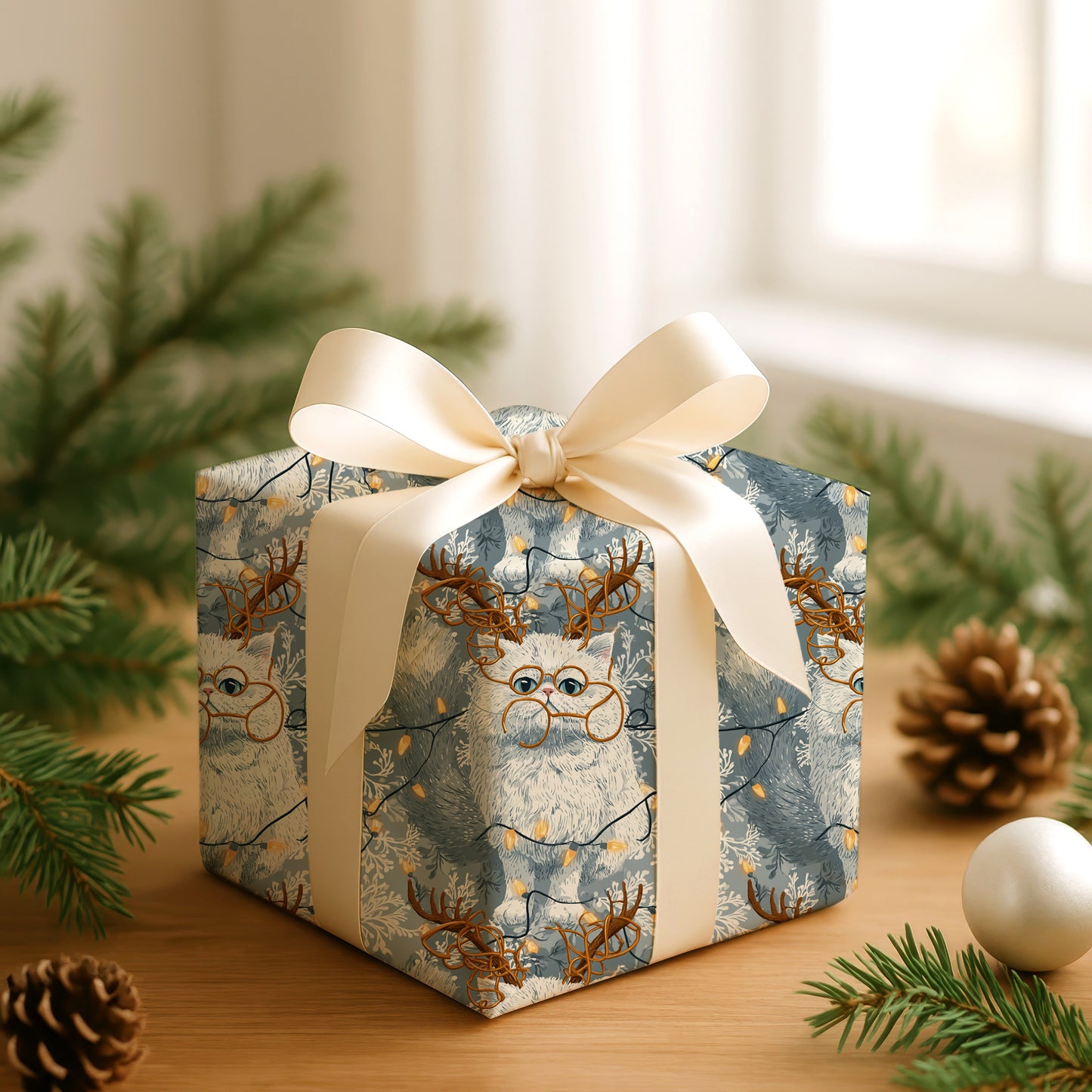 Curious Cats Tangle Holiday Lights