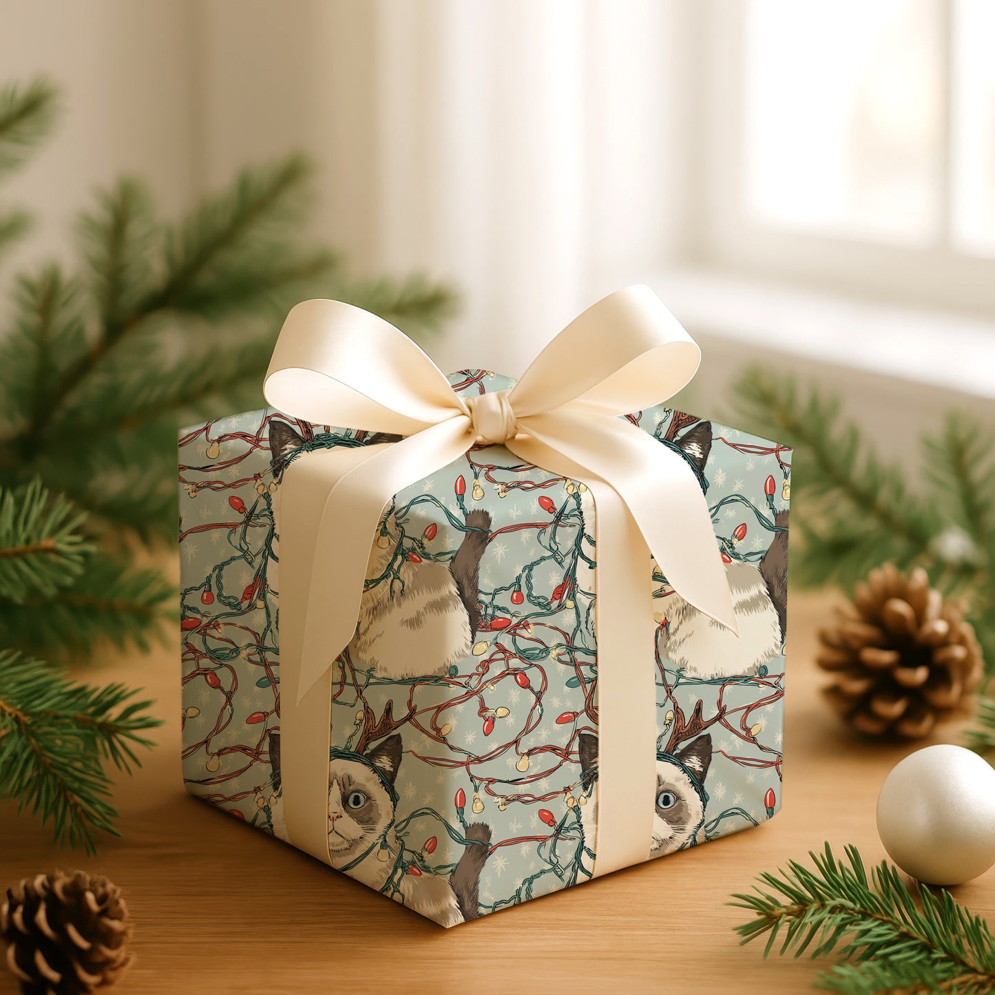 Holiday Kitty's Festive Reluctance