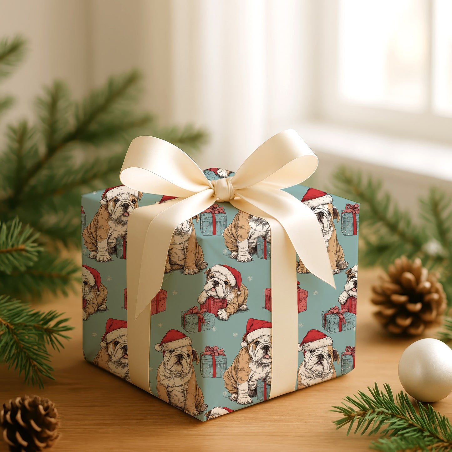 Bulldog Buddies Unwrap Holiday Cheer