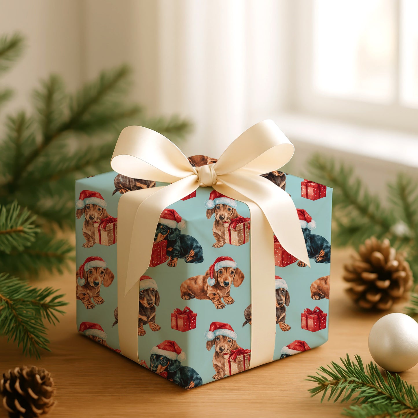 Puppy Presents Wrapped In Holiday Joy