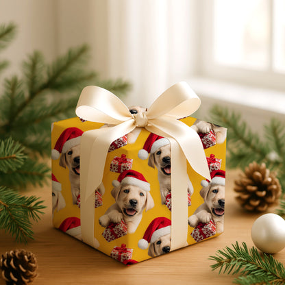 Puppy Joy Wrapped In Holiday Cheer