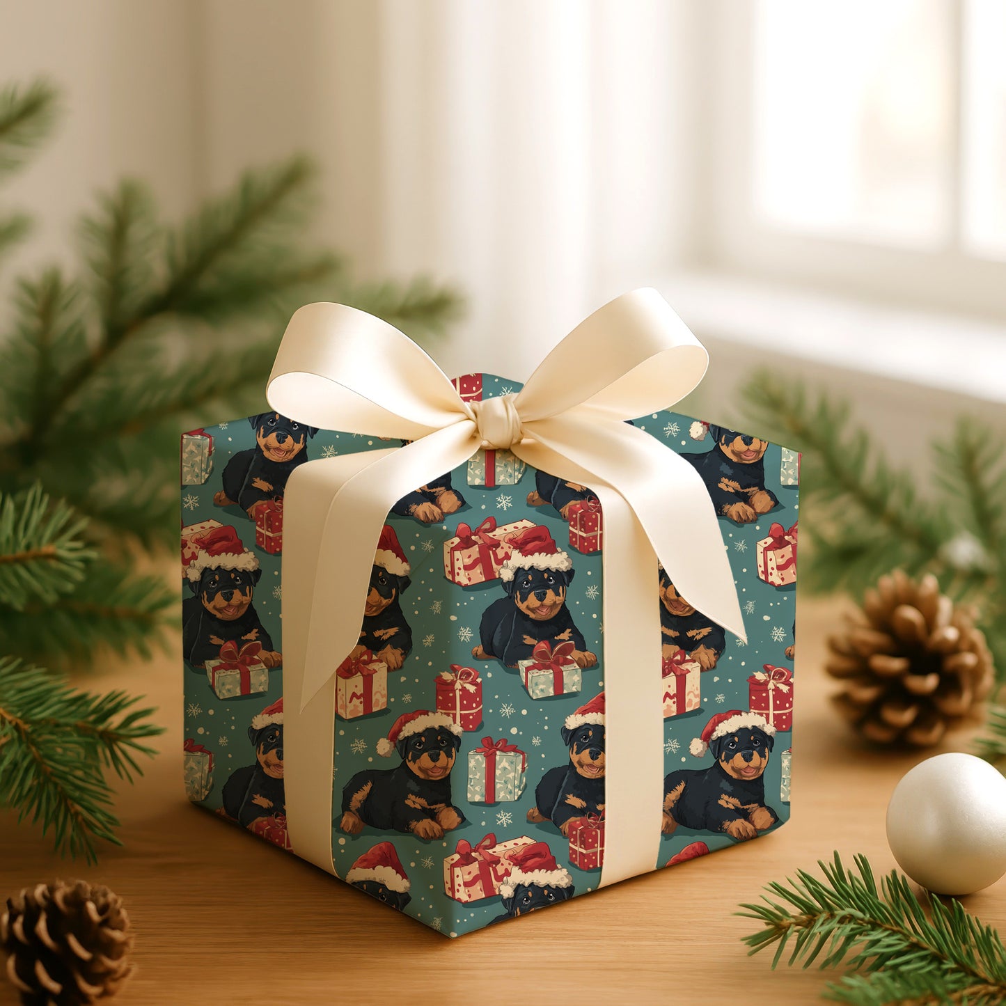 Puppies Wrap Themselves In Holiday Cheer