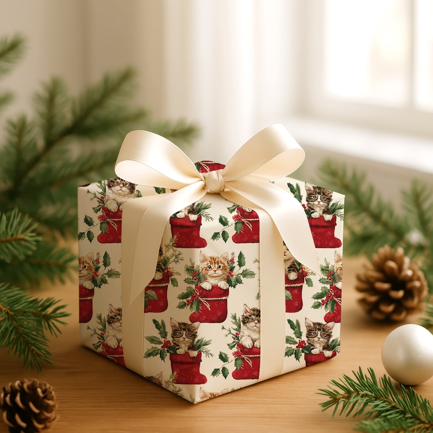 Kittens Unwrap Holiday Cheer