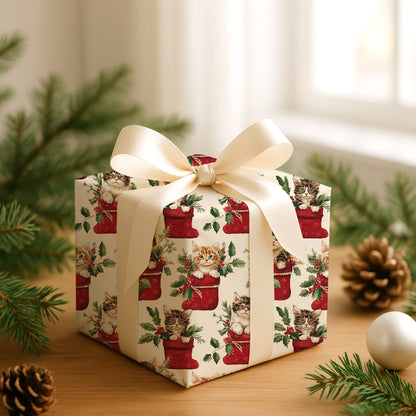 Kittens Unwrap Holiday Cheer