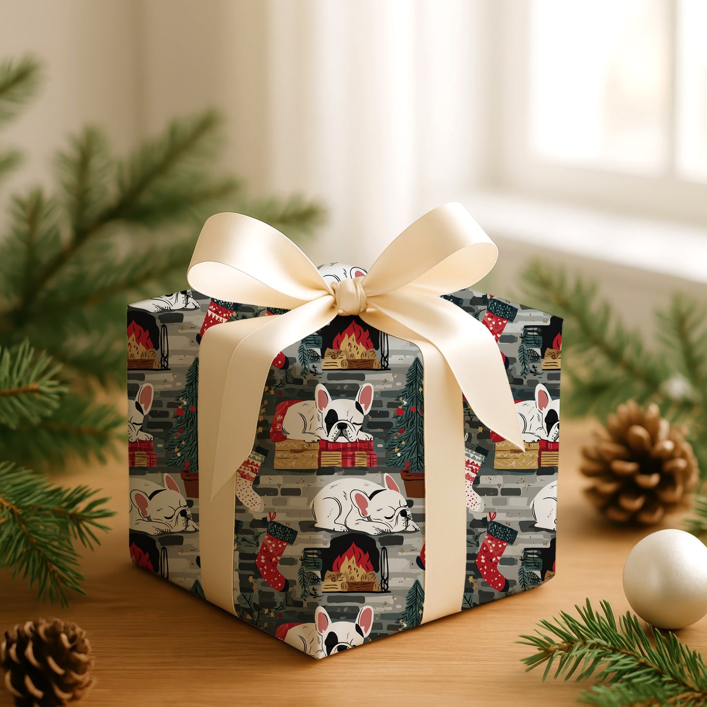 Sleepy Pups Await Christmas Magic