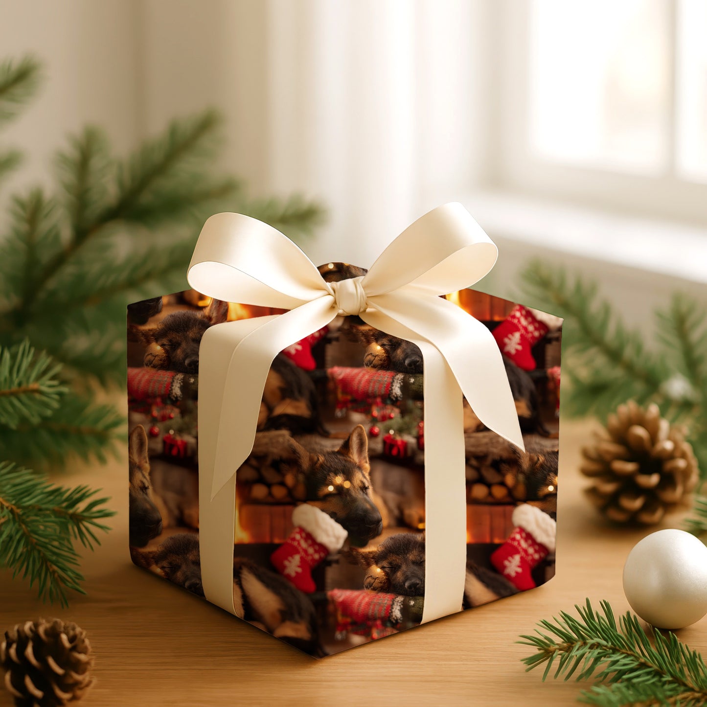 Firelight Finds Drowsy Companions