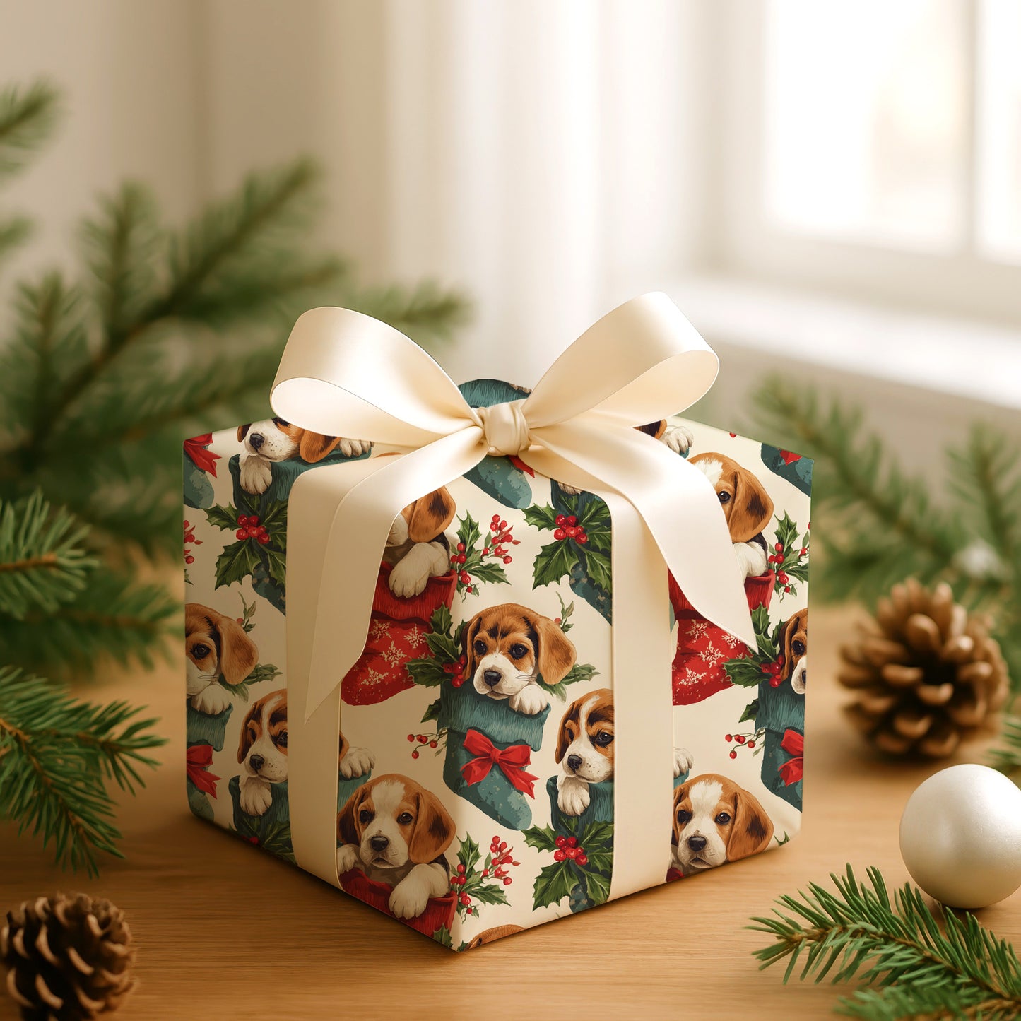 Puppy Love Wraps Christmas Warmth