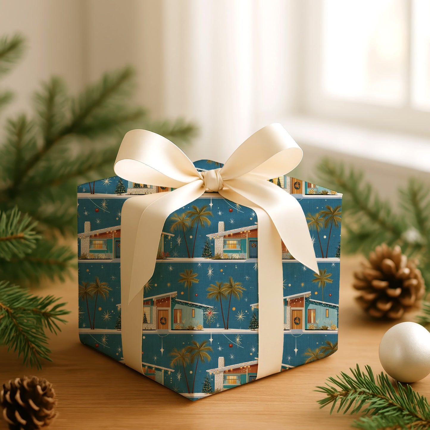 Palm Trees Meet Midcentury Christmas