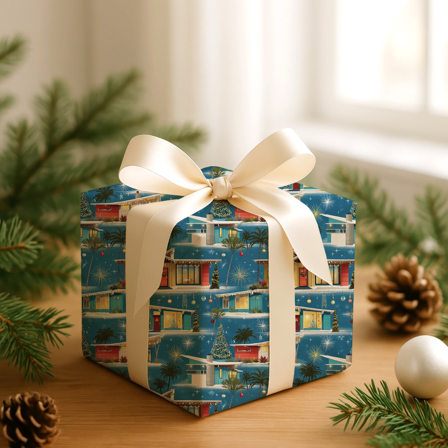 Midcentury Magic Meets Holiday Lights