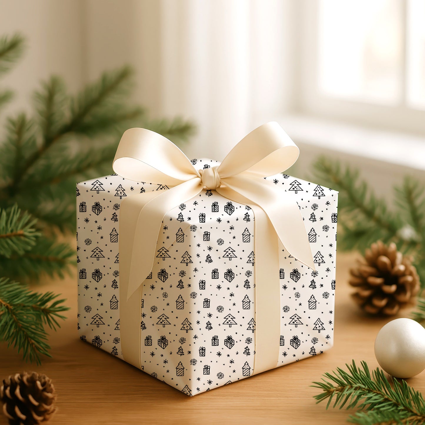 Winter's Playful Gift Symphony