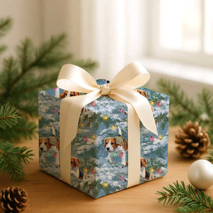 Playful Paws Dancing Through Snowfall