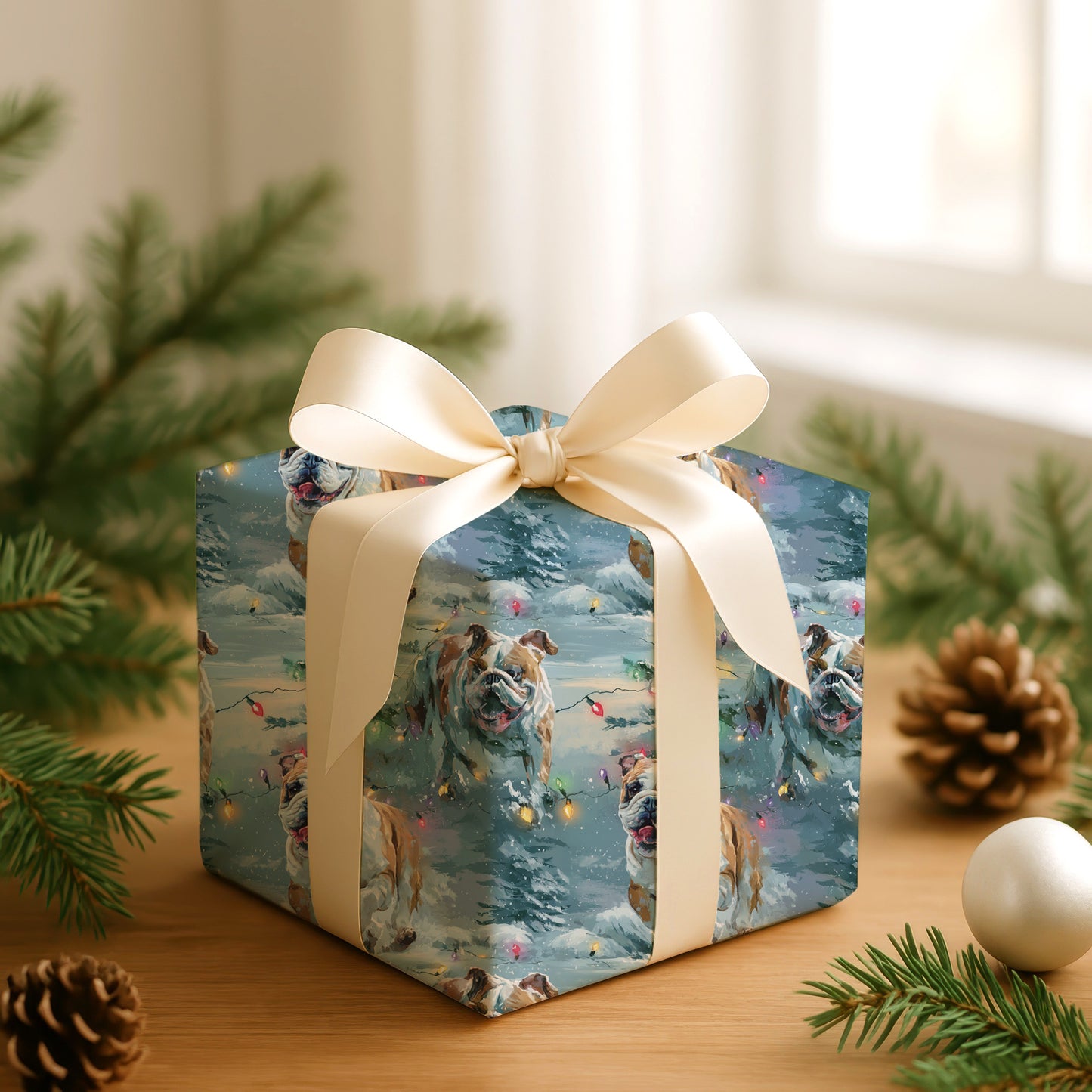 Bulldogs Celebrate Winter's Playful Dance