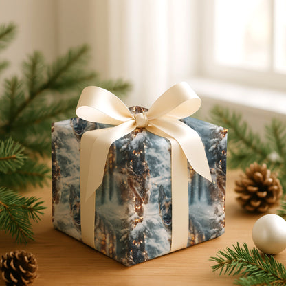 Loyal Companion Dances Through Snowfall