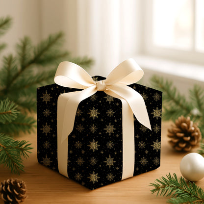 Golden Crystals Dance Midnight Skies