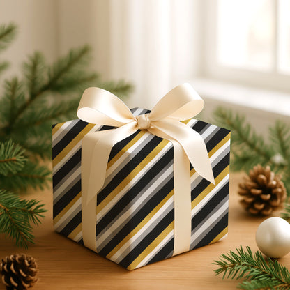 Diagonal Rhythms Of Gold And Shadow