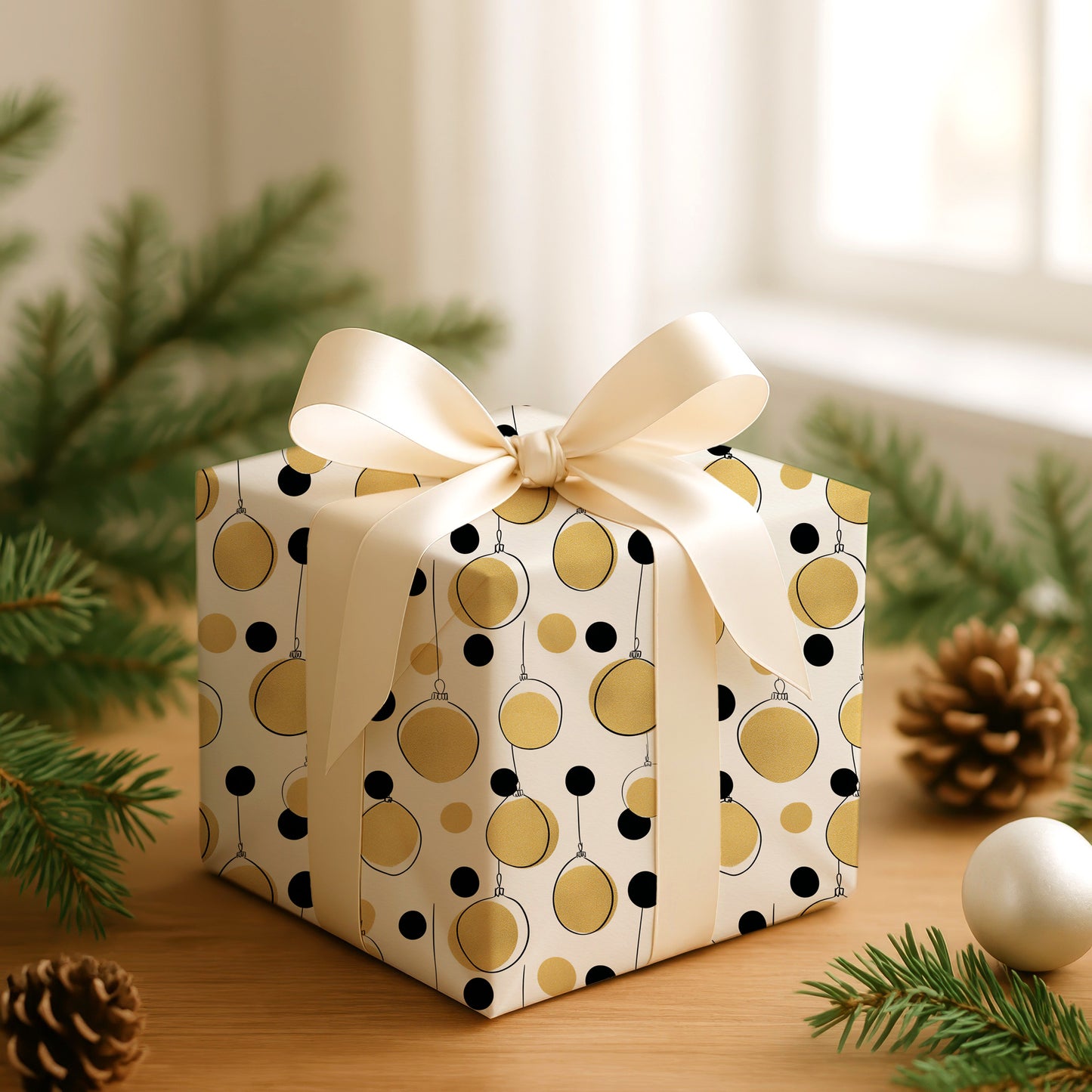 Golden Baubles Dancing Softly