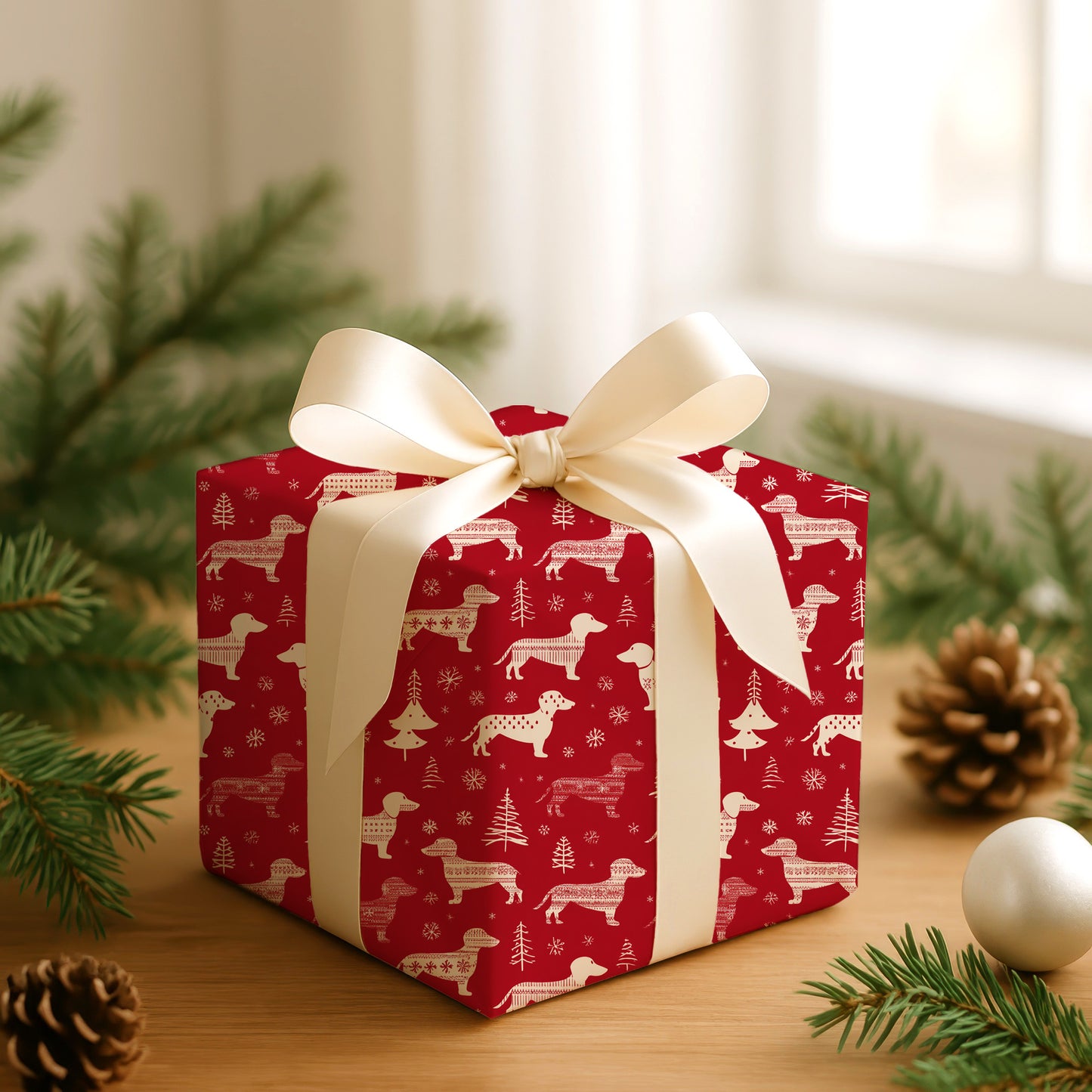 Dachshund's Winter Whimsy