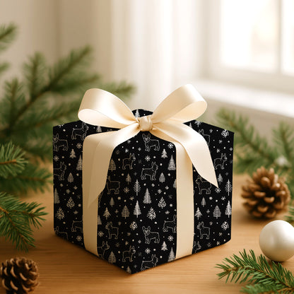 Winter Frenchies Dance Through Snowfall