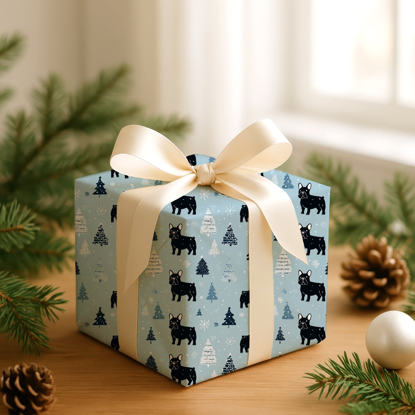 Winter's Playful French Bulldog Parade