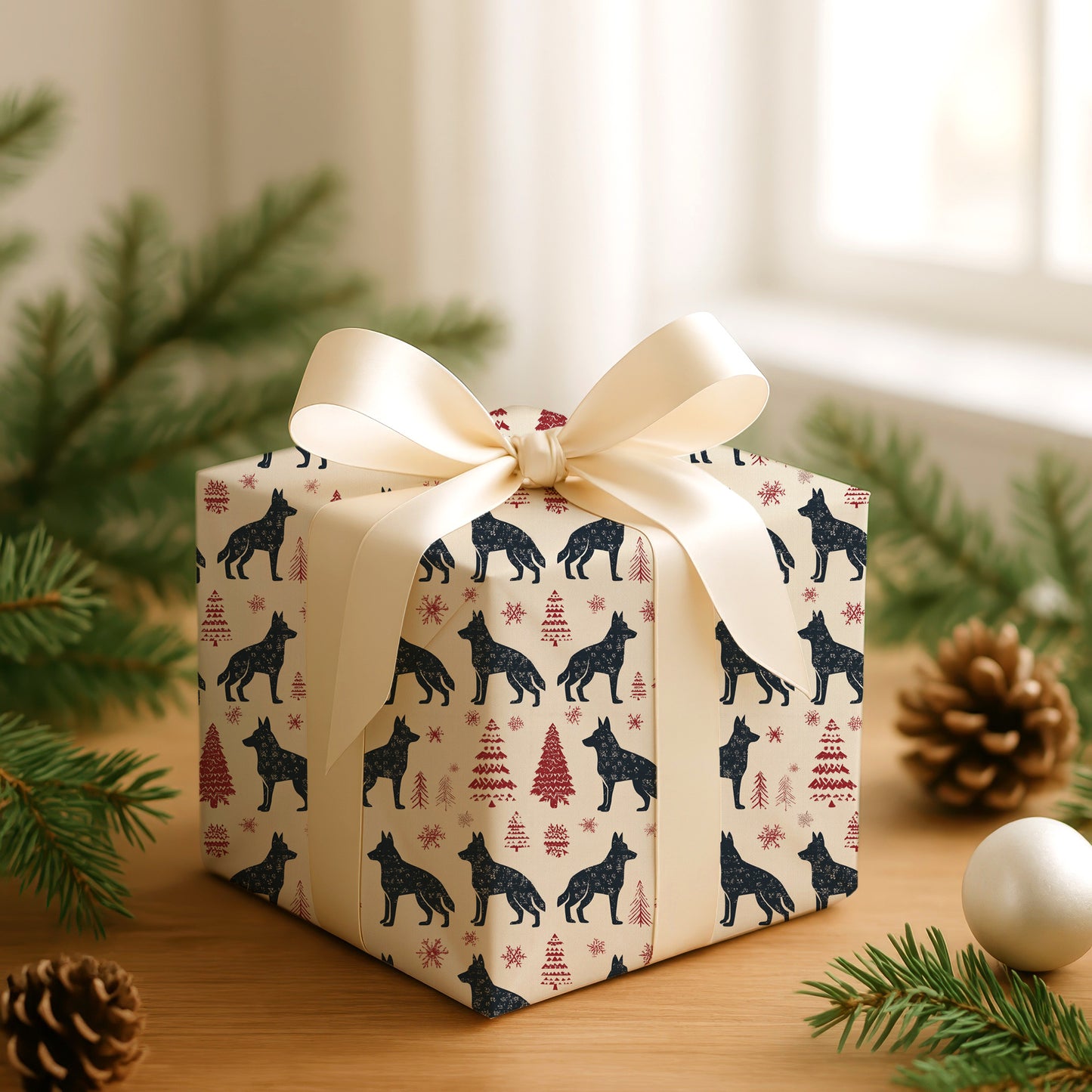 Silent Wolves Between Winter Branches