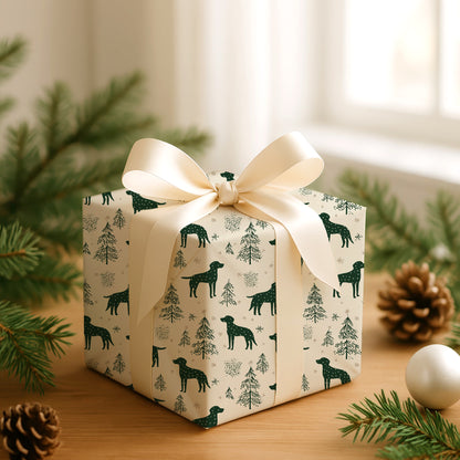 Paws And Pines Through Winter's Calm