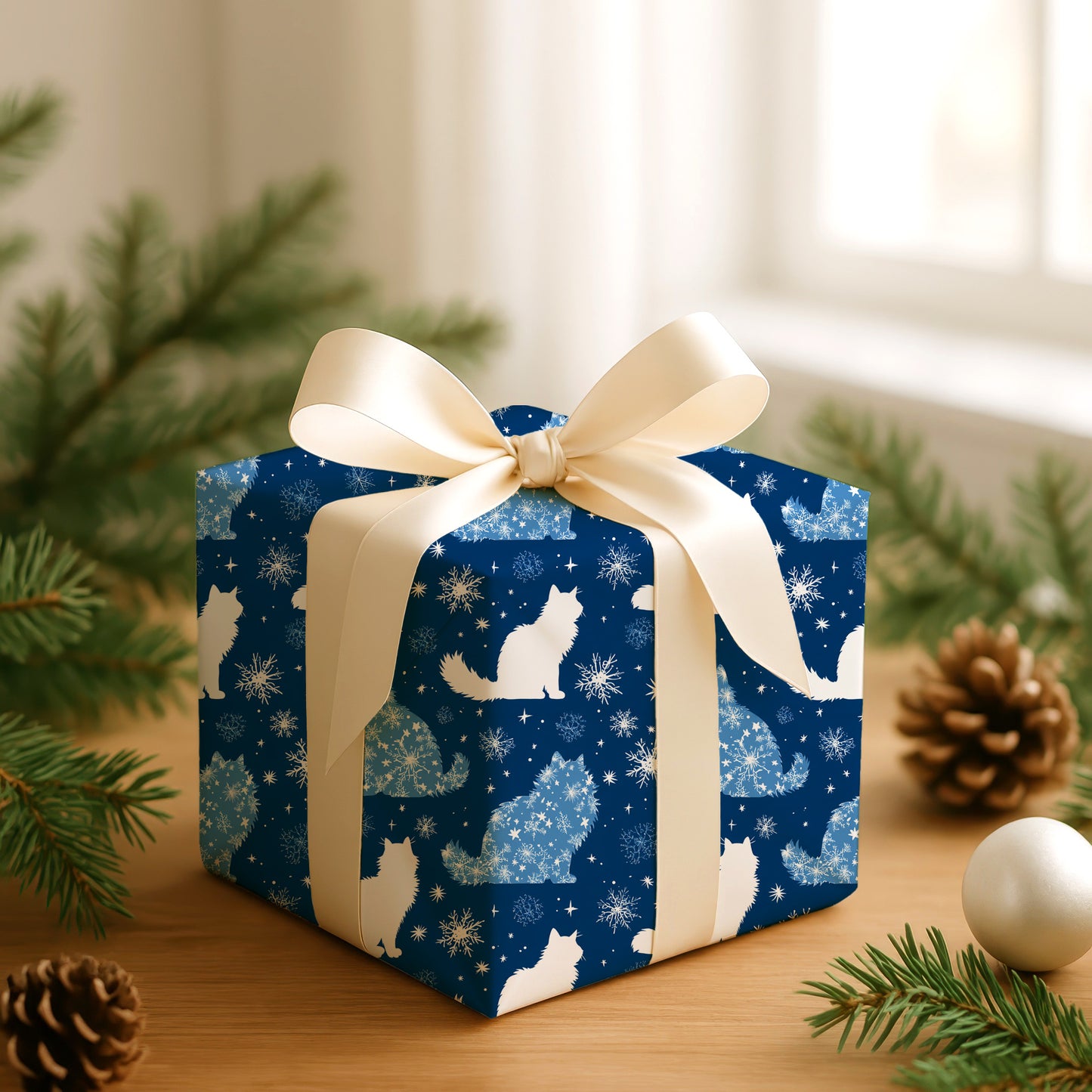 Starlit Cats Dancing Through Frost